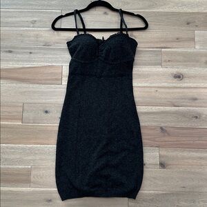 Marciano charcoal wool cashmere blend Mini Dress